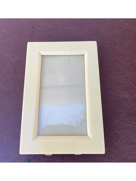 Other - Antique Miniature French Ivory Celluloid Picture Frame - 4.5" x 2.75" CDV Size